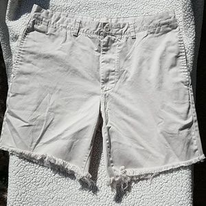 Gap classic khaki custom cutoff shorts 36waist